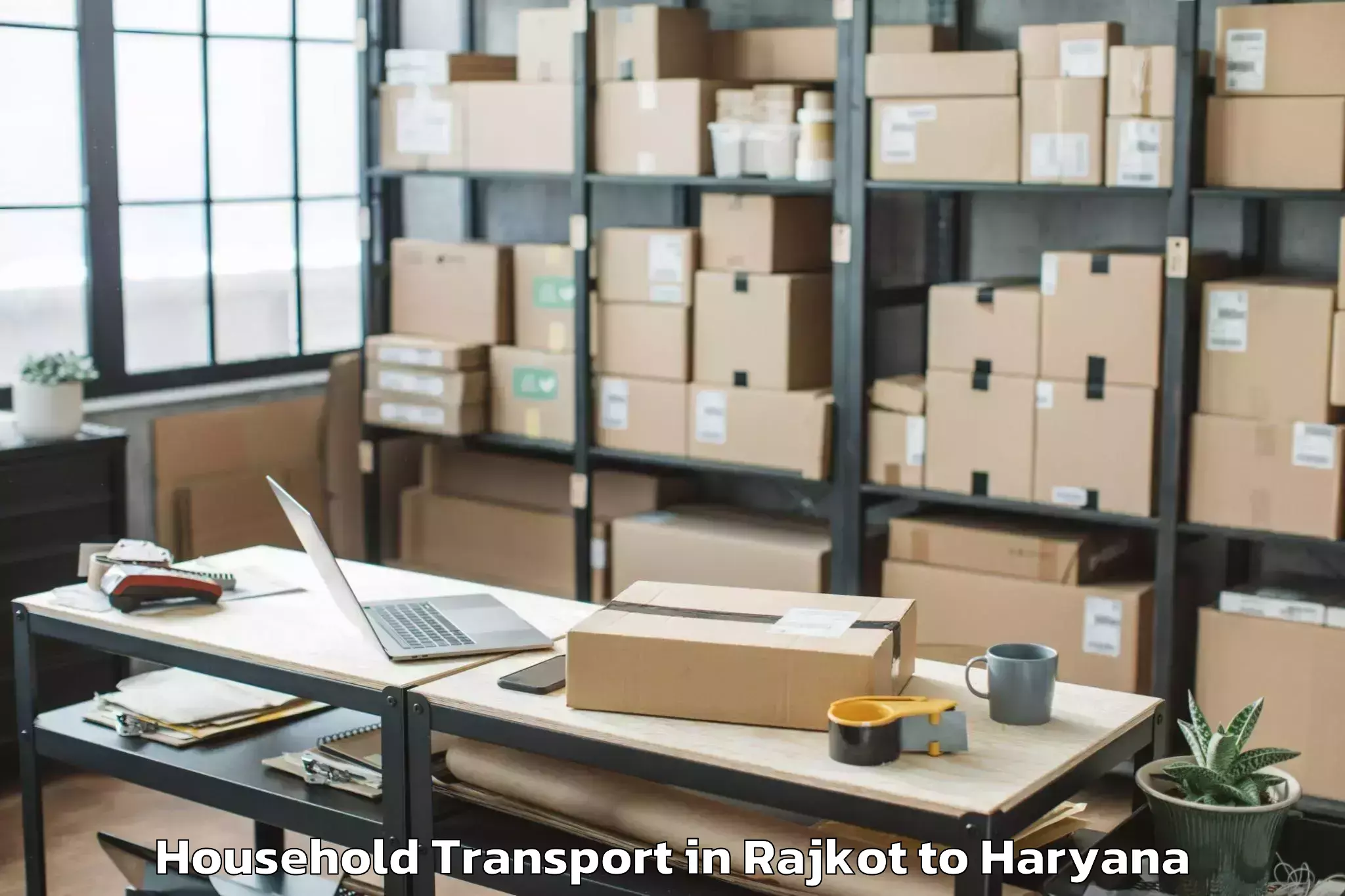 Professional Rajkot to Shahbad Household Transport